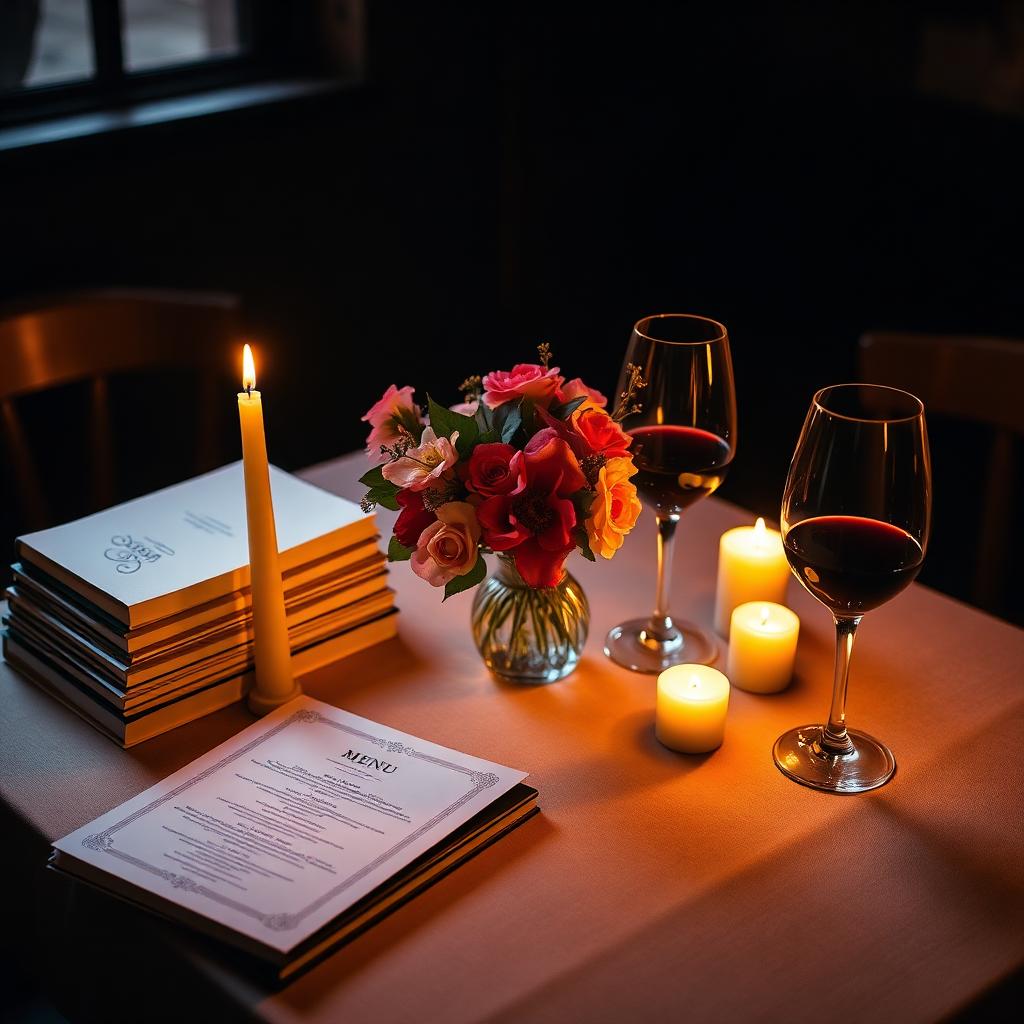 Candlelit table