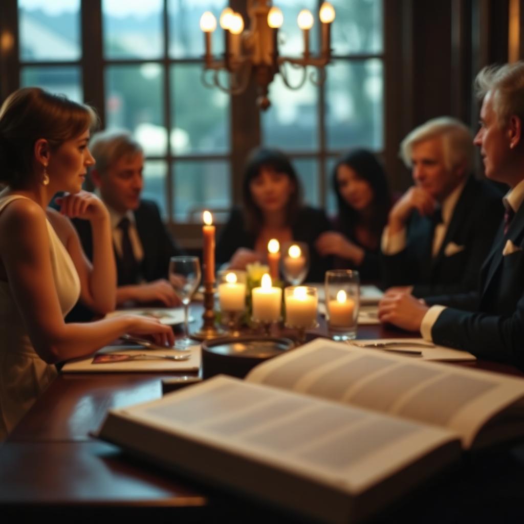 Small group in conversation